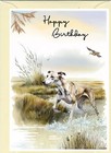 Greyhound Dog (4"x 6") Birthday Card - blank inside - by Starprint