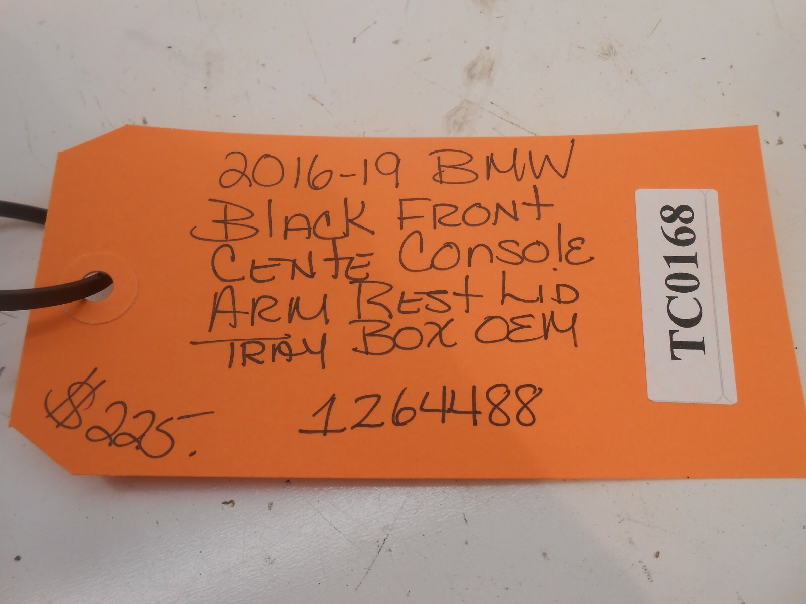 2016-19 BMW Center Front Console Arm Best Lid Tray Box Black OEM 