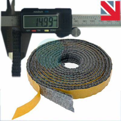 Fire Rope Tape Flat Stove Rope Length 2m X Width 15mm X Thickness 3mm Self Adhesive Shoe Glue For Leather And Rubber