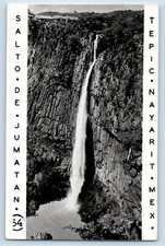 Tepic Nayarit México Postal Salto De Jumatan Cascadas c1950 RPPC Foto