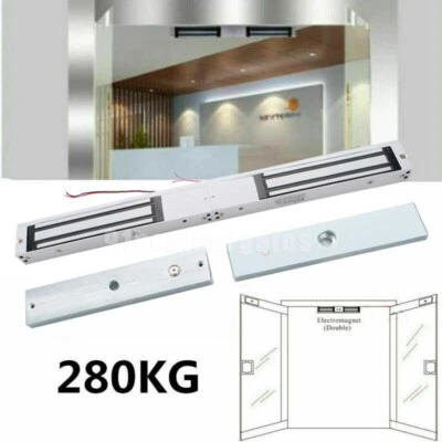 Access Control Maglock 600 lb Double Magnetic Lock 280 KG Double Entry Door