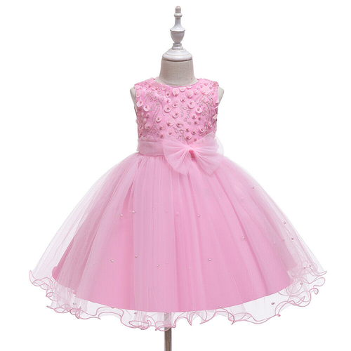 2-10 Years Girls Lace Tutu Dress Kids Christmas Party Birthday Pageant Gown - Picture 6 of 12