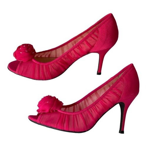 J.Renee Pink Pump Heels Pink Heels Formal Valentines Day Gift for Women Herm 8M - Picture 7 of 9