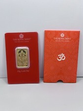 Ganesh 20g Gold Bullion Minted Bar .999 Fine 24ct Gold Ganesh 20g Gold Coin Bar 3421.38 per troy oz