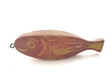 VINTAGE 5" FISH SPEARING DECOY FOLK ART FISHING LURE