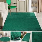 Emerald Green Shaggy Rug Soft Small - Large Modern Living Room Area Rugs Fluffy