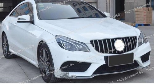 Front Bumper Grille Silver Cover For Mercedes Benz E Coupe C207 2014-2017 GT GTR - Picture 16 of 17