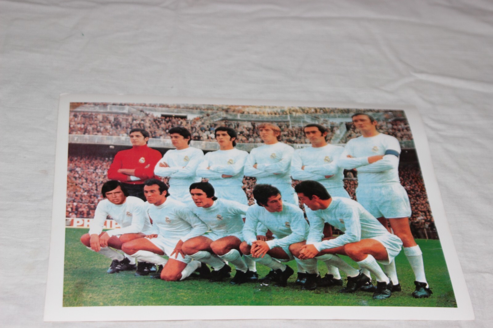 FOTOGRAFIA DEL REAL MADRID CON PIRRI ZOCO GARCIA REMON BENITO SANTILLANA