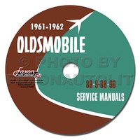 1961 1962 Oldsmobile Shop Manuell Cd Olds 88 98 Service Reparatur Dynamic Super
