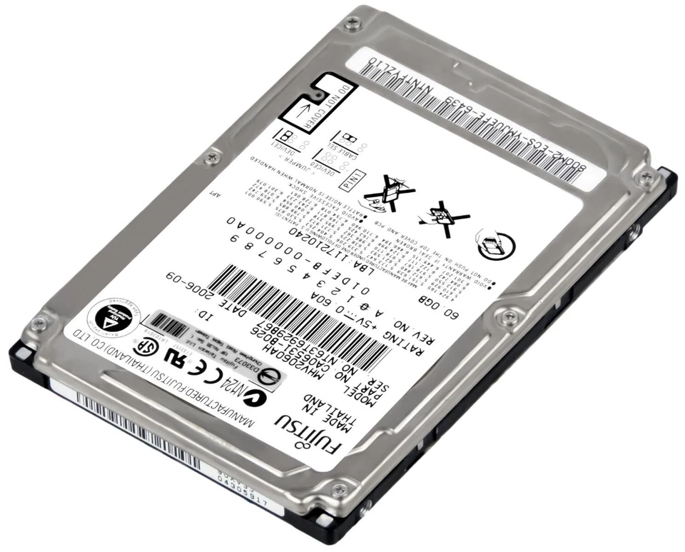 Hard Drive Fujitsu MHV2060AH 60GB 5400RPM PATA ATA IDE 8MB Cache 2.5'' Inch - Image 2 of 3