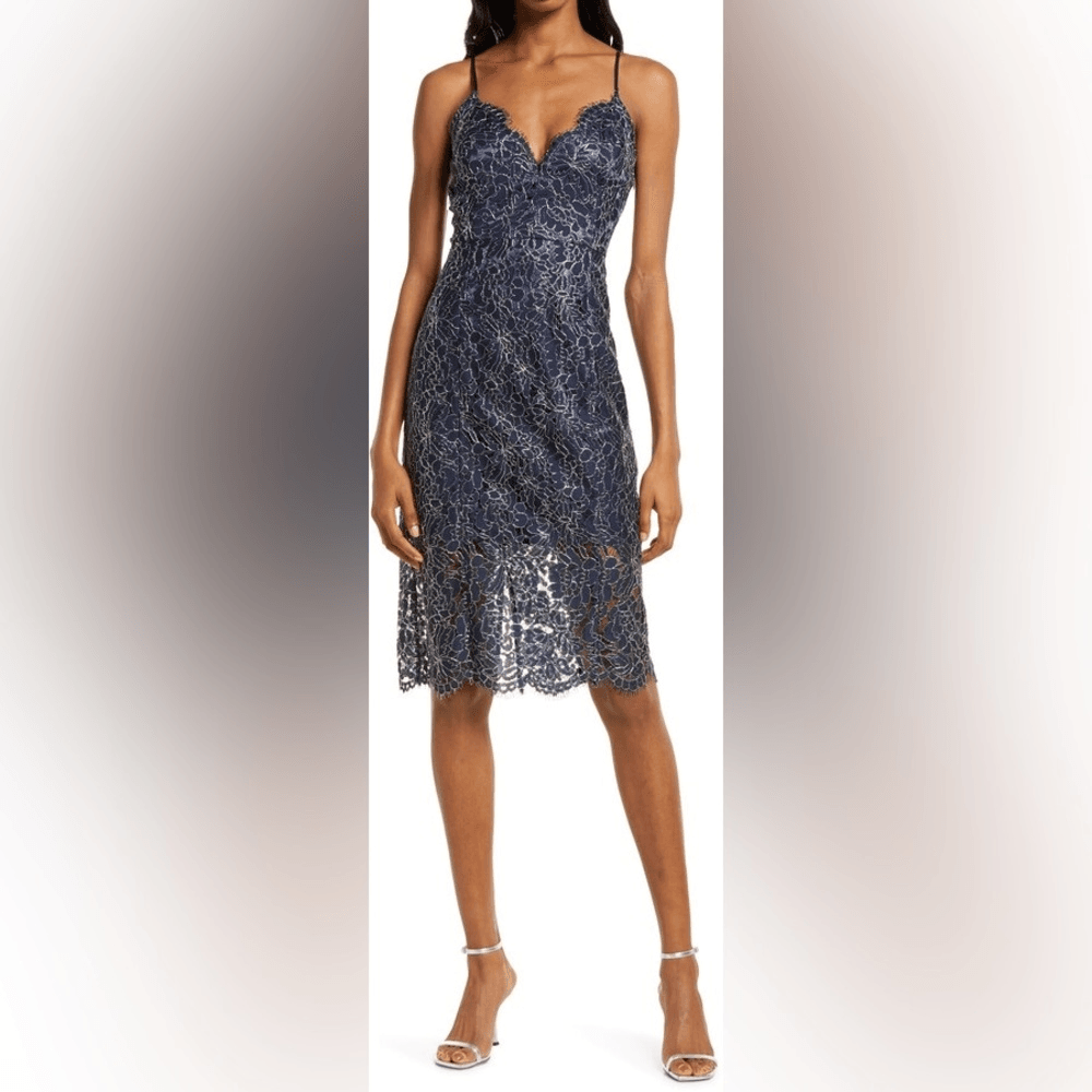 chelsea28 metallic dress Chelsea28 Metallic Clip Dot Asymmetric Dress In Black