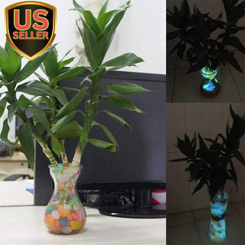 100Pcs Luminous Stones Glow in the Dark Garden Pebbles Rocks for Home Outdoor...