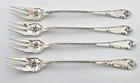 4 Towle RUSTIC Sterling Silver Cocktail  Forks - 5 1/2 - NO MONO 46g