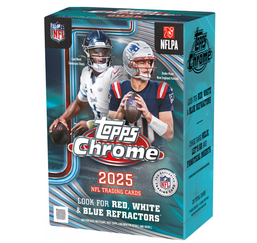 2025 Topps Chrome Football Value Box Brand New IN HAND 2025 Topps Chrome Football Value Box Brand New IN HAND