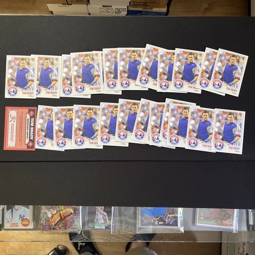 Tom Brady EXPOS Baseball Card lot #12 RC (25) Montreal Expos ROOKIE Card Rare