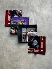 Pack of Assorted Bandannas 4 Total Graphic Design, Purple, Red, Black