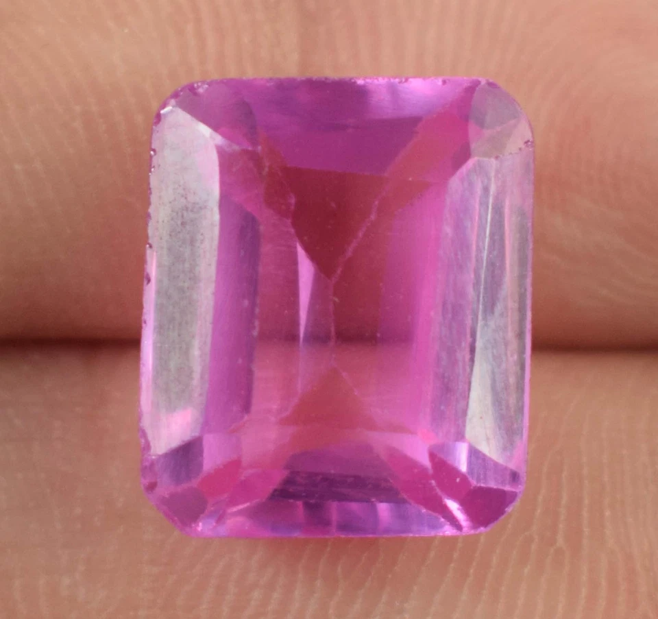 Natürlich Rosa Kunzit 10.70 Karat Smaragd Schliff Edelstein Zertifiziert E18927 - Bild 2 von 4