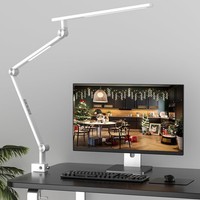 Schreibtischlampe LED Dimmbar 18W Klemmbar Augenschutz 5 Farbtemperaturen BüRo
