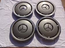 4 Radkappen 15 Zoll mit Chromrand, original Mercedes, w124 201 126 guter Zustand