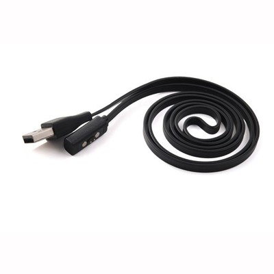 Black USB Charger Charging Cable For Pebble for Time Round/ for Time for Smart W
