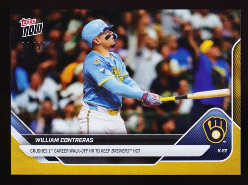 2025 Topps Now 595 William Contreras