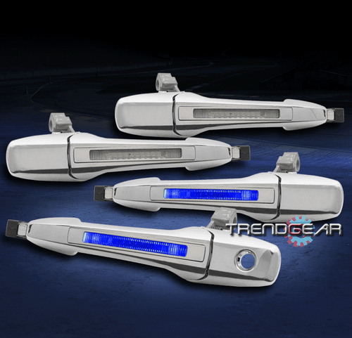 MAZDA 3/5/6/CX-7/CX-9 BLUE LED BAR 3528SMD EXTERIOR DOOR HANDLE CHROME 4PCS SET