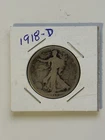 1918-D Walking Liberty Half Dollar CIRC 90% Silver