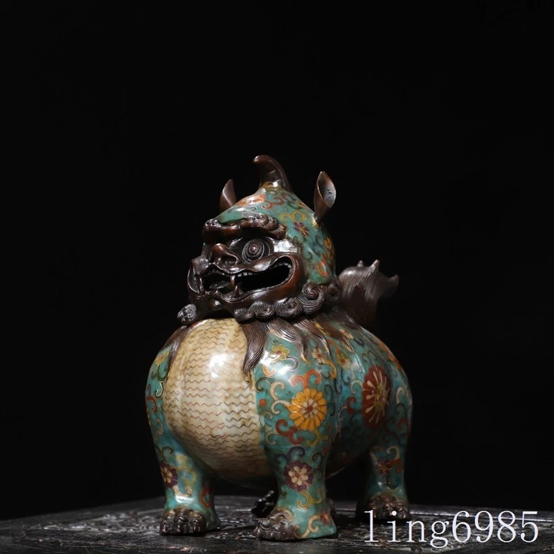 蓝色中国风青铜香炉| eBay