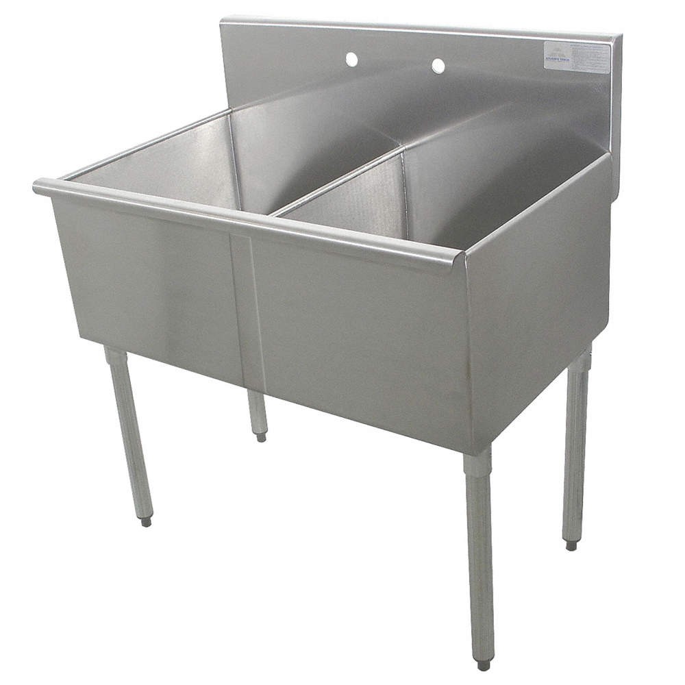ADVANCE TABCO 4-2-48 Scullery Sink,Rect,48inx21inx14in 11U34