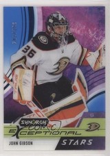 2021-22 Upper Deck Synergy Exceptional Stars Blue 243/299 John Gibson #ES-JG mq5