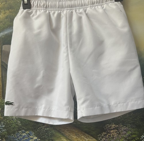 Lacoste Sports Kid’s White Shorts Size 10 - Picture 2 of 11