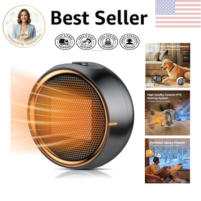 #ad Portable Electric Heater with Tip Over Protection – Ideal for Home amp; Office $27.99