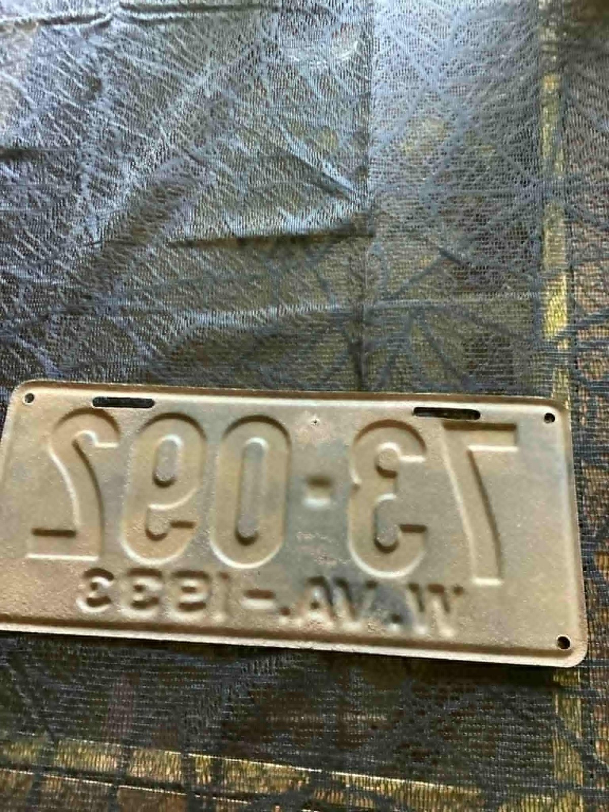 Vintage 1933 West Virginia License Plate