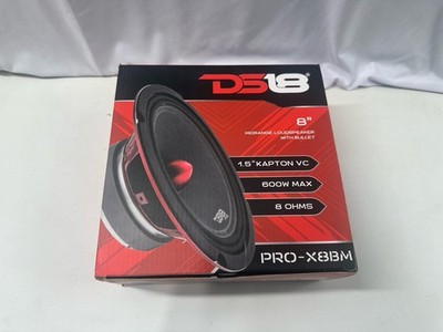 DS18 PRO-X8BM 8'' Midrange Loudspeaker with Bullet 600W 8 Ohms - Black/Red