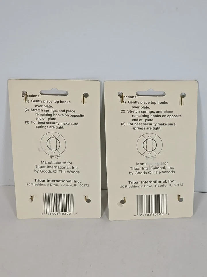 2 cabides de placa tripar placas de 5" a 7" extremidades de fio de latão maciço - Imagem 2 de 2