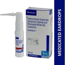Virbac Easotic Ear Drops /Dogs & Cats . Antibacterial,Antifungal & Otitis -10ML