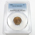 1884 P PCGS MS63 BN Brown - Indian Head Penny Cent 1c US Coin #60296A