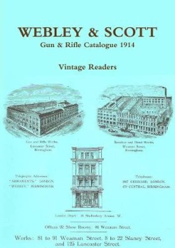 Webley & Scott 1914 Gun & Rifle Wholesale Catalogue by Readers, Vintage