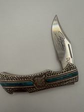 David Yellowhorse United USA Sterling Silver Pocket Knife The Navajo NOS 1168