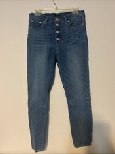 J. Crew Womens sz 29 Jeans Blue Denim Medium Wash High Rise Skinny Leg