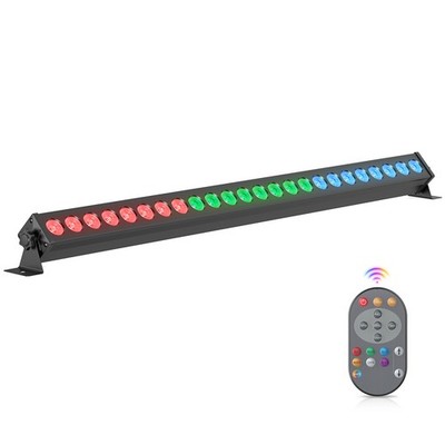 150W 24LED Wall Wash Light DMX Strobe RGBW 4 in 1 Beam DJ Bar Party KTV Remote
