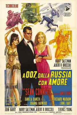 From Russia With Love - Movie Poster - Italian Version