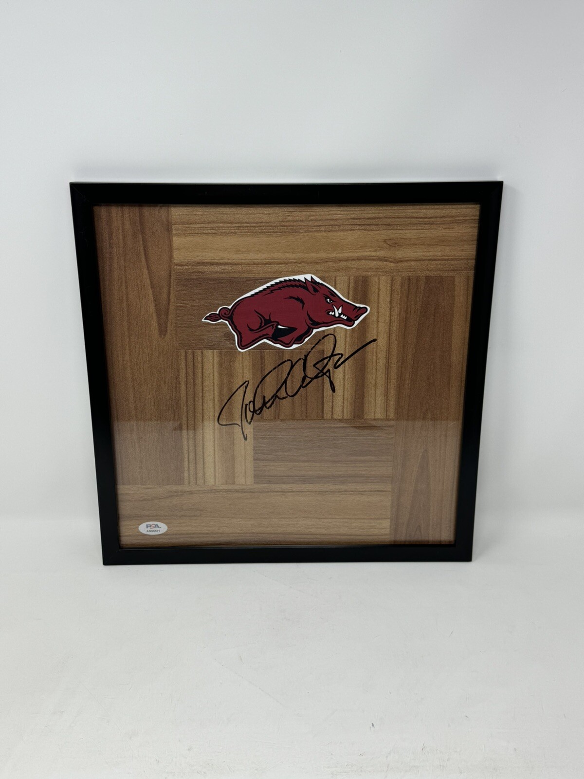 John Calipari Autographed Signed Arkansas Razorbacks FRAMED FLOORBOARD PSA/DNA COA 