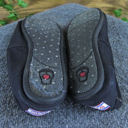 Tela negra plana Bobs By Skechers para mujer talla 10 mediana usada 2025 - Imagen 6 de 7
