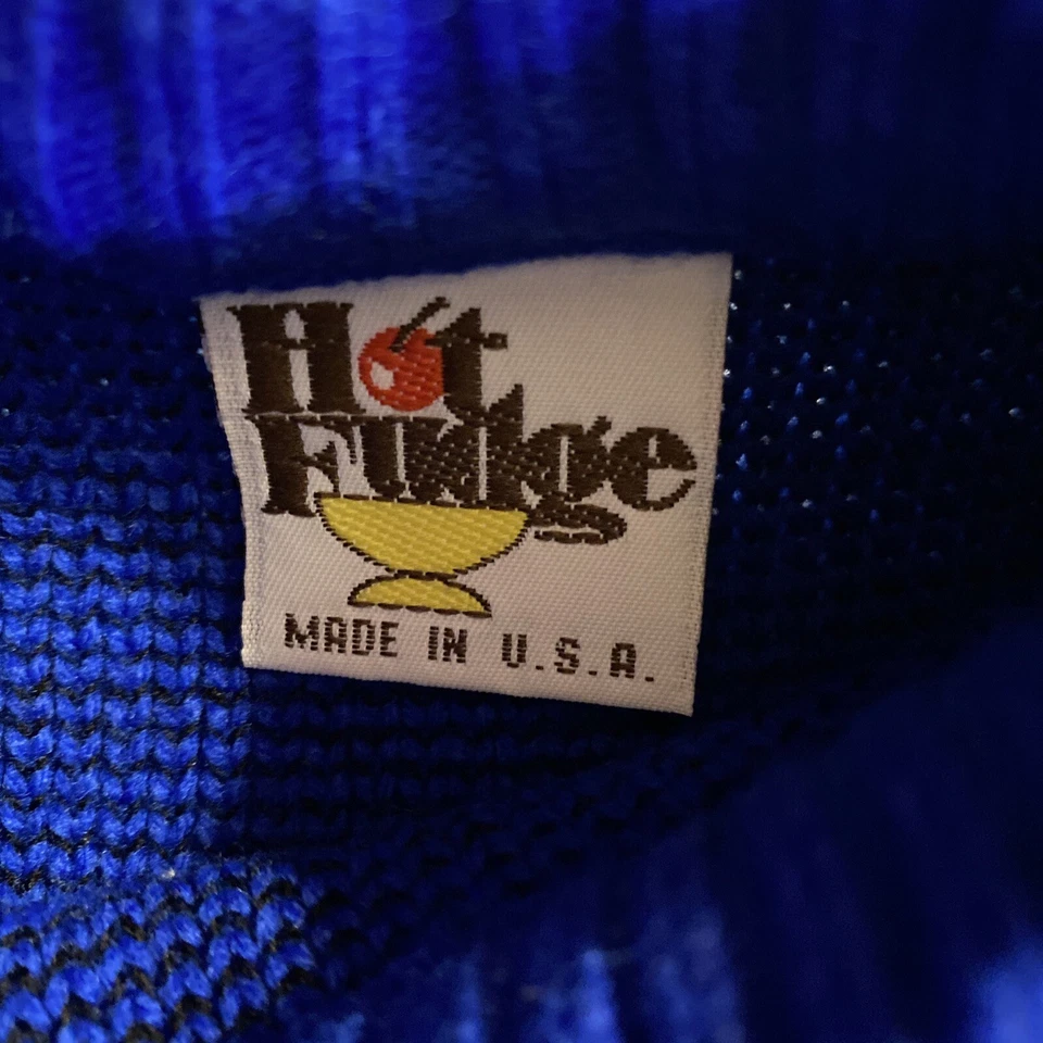 Suéter Hot Fudge Niños Niños 4 5 Top Blanco Azul Aterrizaje Avión De Colección Años 90 Foto 4 de 4