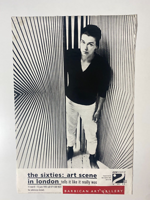 『the sixties』Barbican Art Gallery The Sixties Art Scene in London' Barbican Art exhibition poster