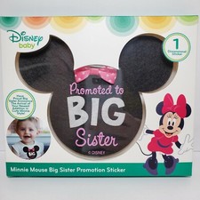 NEW Disney Baby Minnie Mouse Big Sister Promotion Sticker