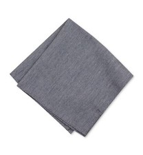  96 Bar Iii Men'S Solid Gray Classic Handkerchief Pocket Square Hanky