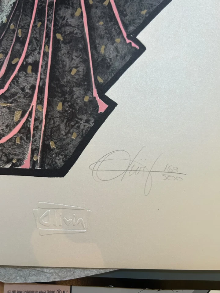 Litografías firmadas en vivo de Olivia de Berardinis Friday Night at the Movies Saturday Night Foto 4 de 4