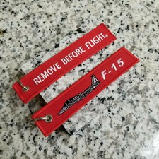 F-15 Eagle Remove Before Flight ® Keychain, Tag, Streamer!